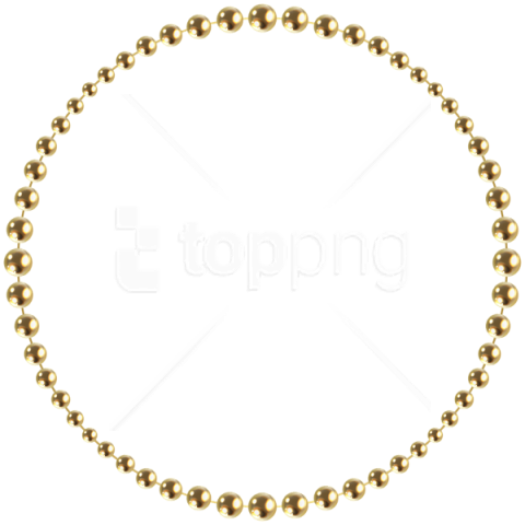 Free Png Download Round Beads Border Frame Clipart - Free Transparent Clipart Border (480x480)