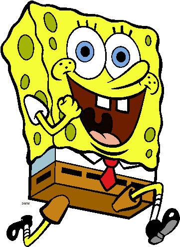 Pin By Crafty Annabelle On Printables For Kids Clip - Spongebob Squarepants Running (362x527)