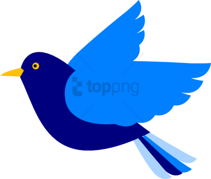 Free Png Download Blue Bird Png Images Background Png - Fly Bird Clipart Png (850x720)