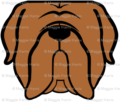 Mastiff Fabric Perfect For The Mastiff Obsessed - Illustration (400x348)