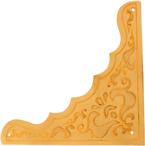 Brass Casting Corner - Plywood (600x600)