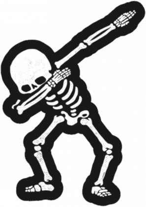 Koszulka Dabbing Skeleton - Dabbing Skeleton Santa (297x420)