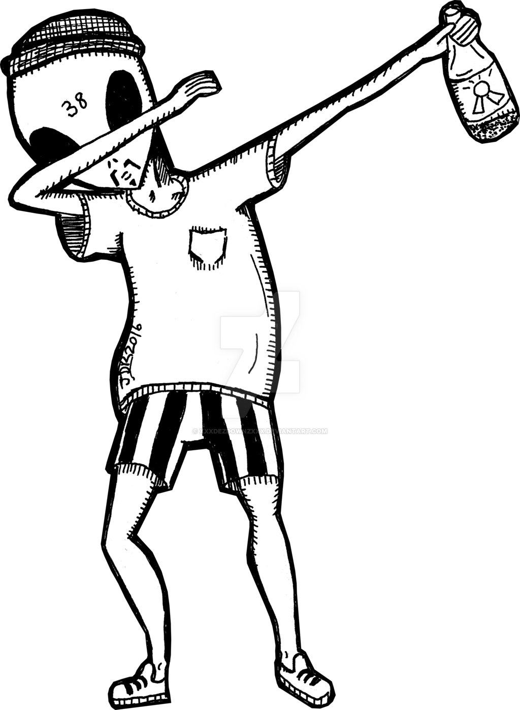 Collection Of A Dab High Quality - Png Dab (1024x1397)