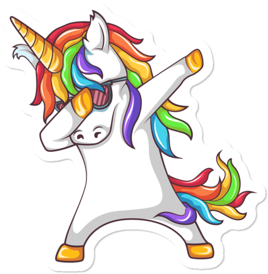"flower" $3 - Dabbing Unicorn Png (650x650)