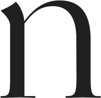 This Is A Rather Stately “n,” So Upright With Its Posture - Silhouette (2074x884)