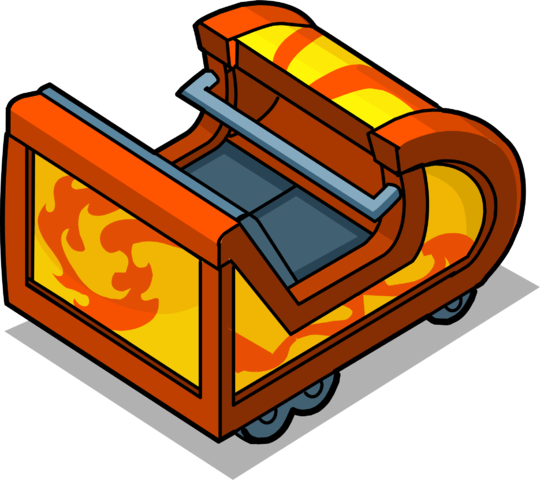 Image Orange Cart Sprite Png Club Penguin - Image Orange Cart Sprite Png Club Penguin (540x480)