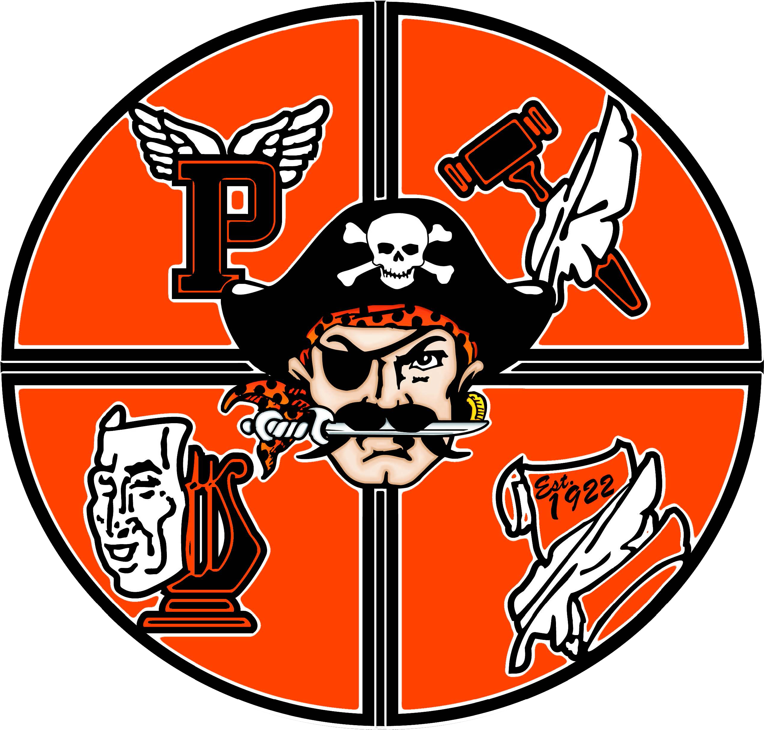 San Bruno Library Homework Help - Pittsburg High School Logo (2611x2501)