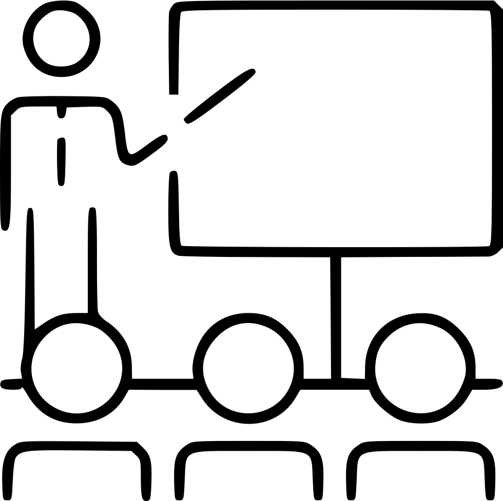 Business Presentation Meeting Group Screen Conference - Icon (980x977)