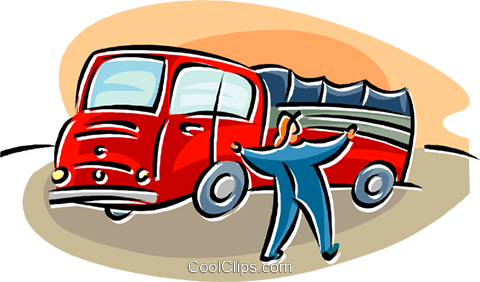 Fire Trucks Royalty Free Vector Clip Art Illustration - Service Management (480x282)