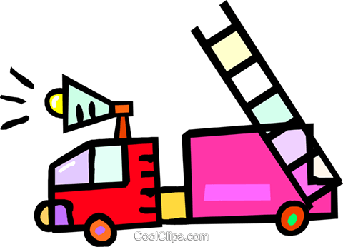 Fire Engine Royalty Free Vector Clip Art Illustration - Clip Art (480x346)