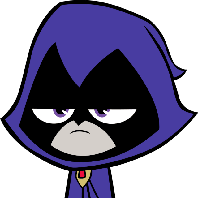 Beast Boy Clipart Cyborg - Raven Logo Teen Titans (640x640)