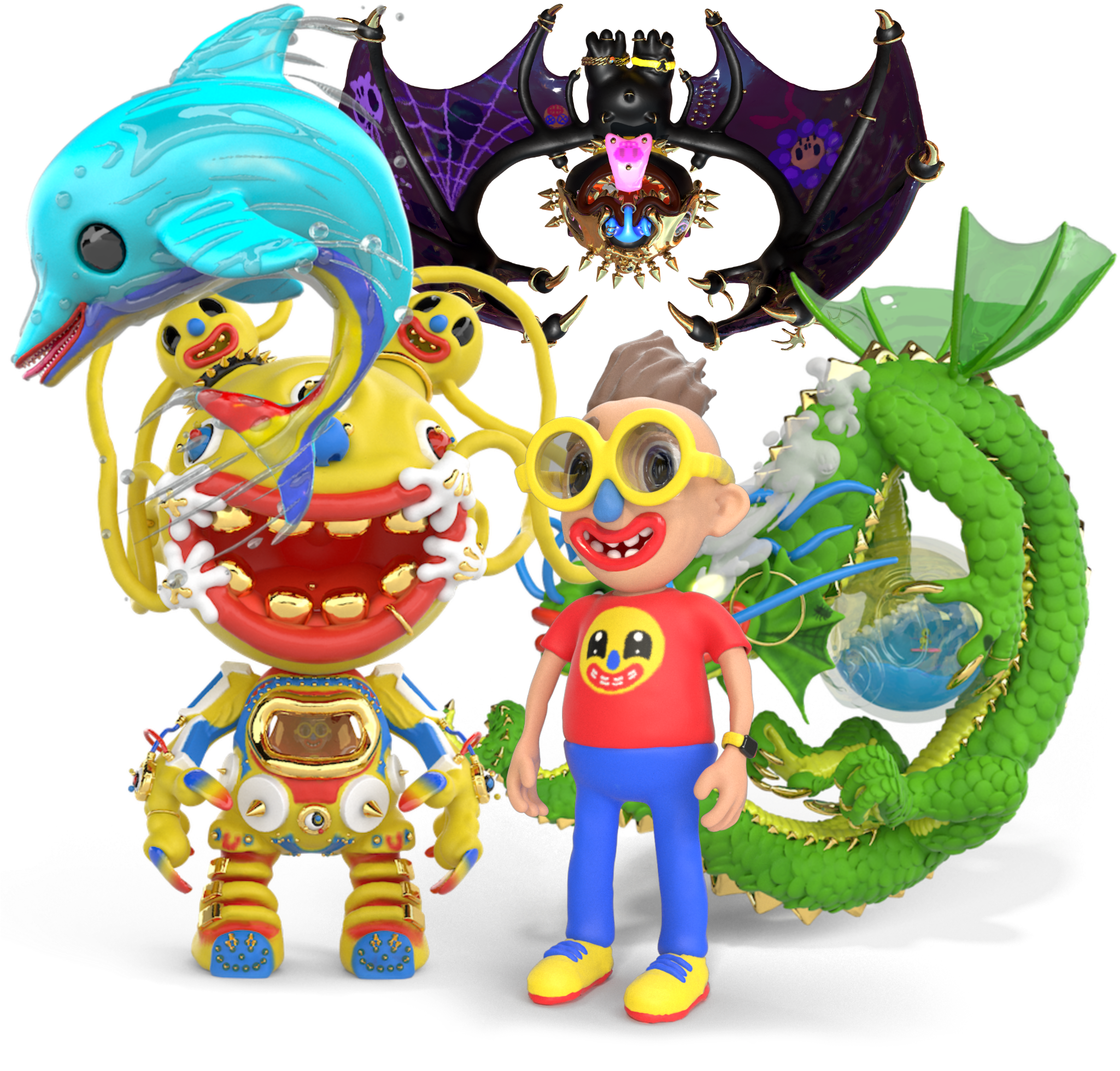 Become A Joy Collector - Cartoon (2048x2048)