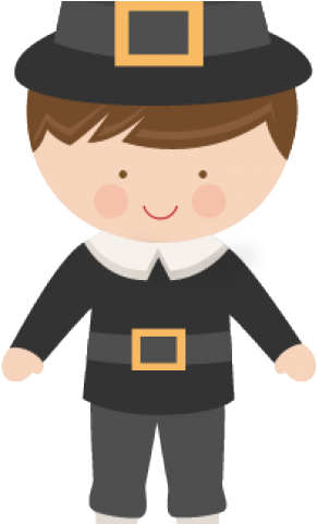 Pilgrim Clipart Transparent - Vector School Girl Png (640x480)