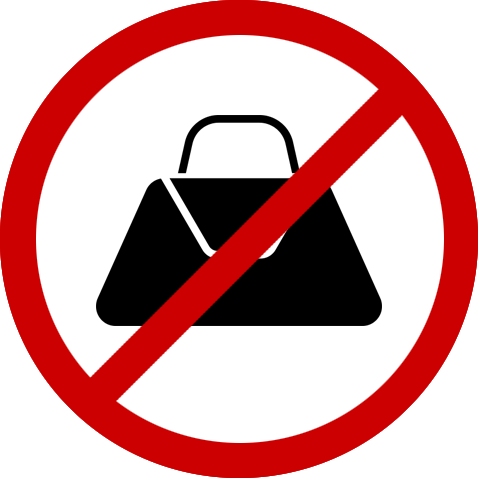 No Handbags - No Purse Sign (480x480)