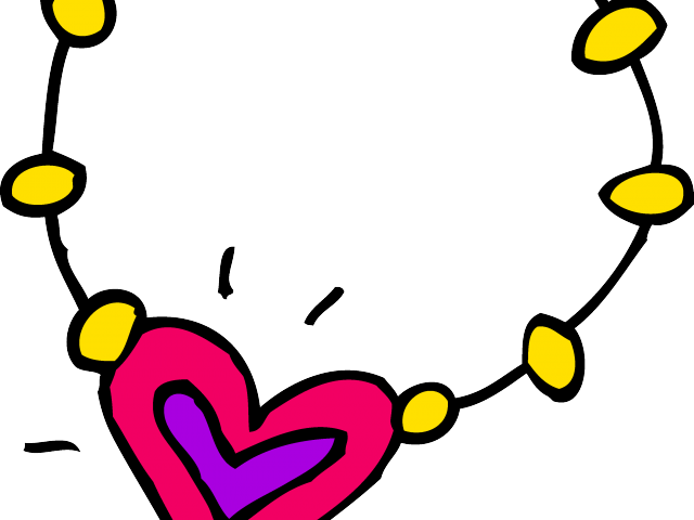 Jewelry Clipart Braclet - Necklace Clipart Black And White (640x480)