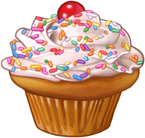 Gateaux,tubes Tube, Clip Art, Illustrations - Cupcake (600x547)