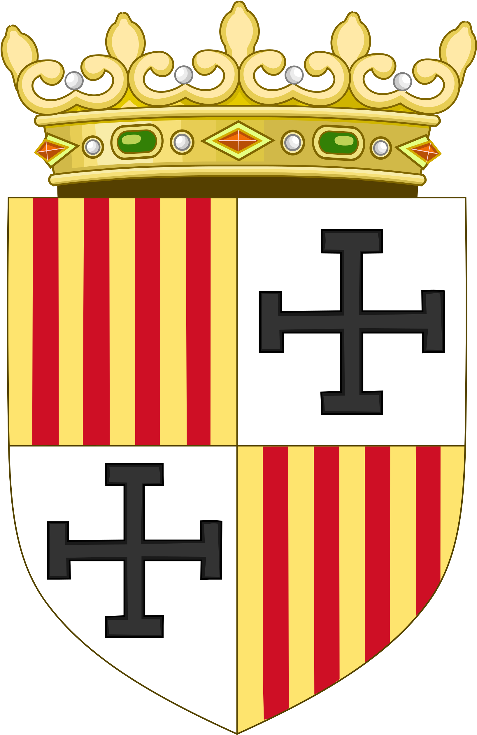 Coat Of Arms Of Ferdinand, Duke Of Calabria - Coat Of Arms Of Manila (1693x2560)