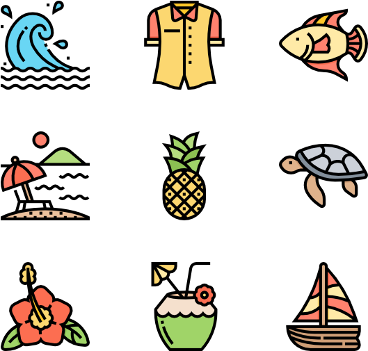 Hawaii - Balloon Icon Hd Png (600x564)