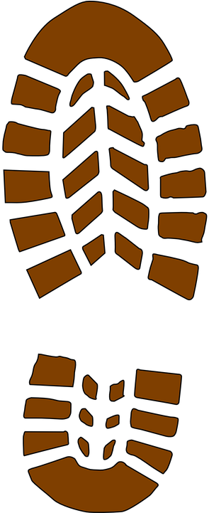 Footprint Mark Shoemark Free Vector Graphic On - Hiking Boot Print Icon (360x720)