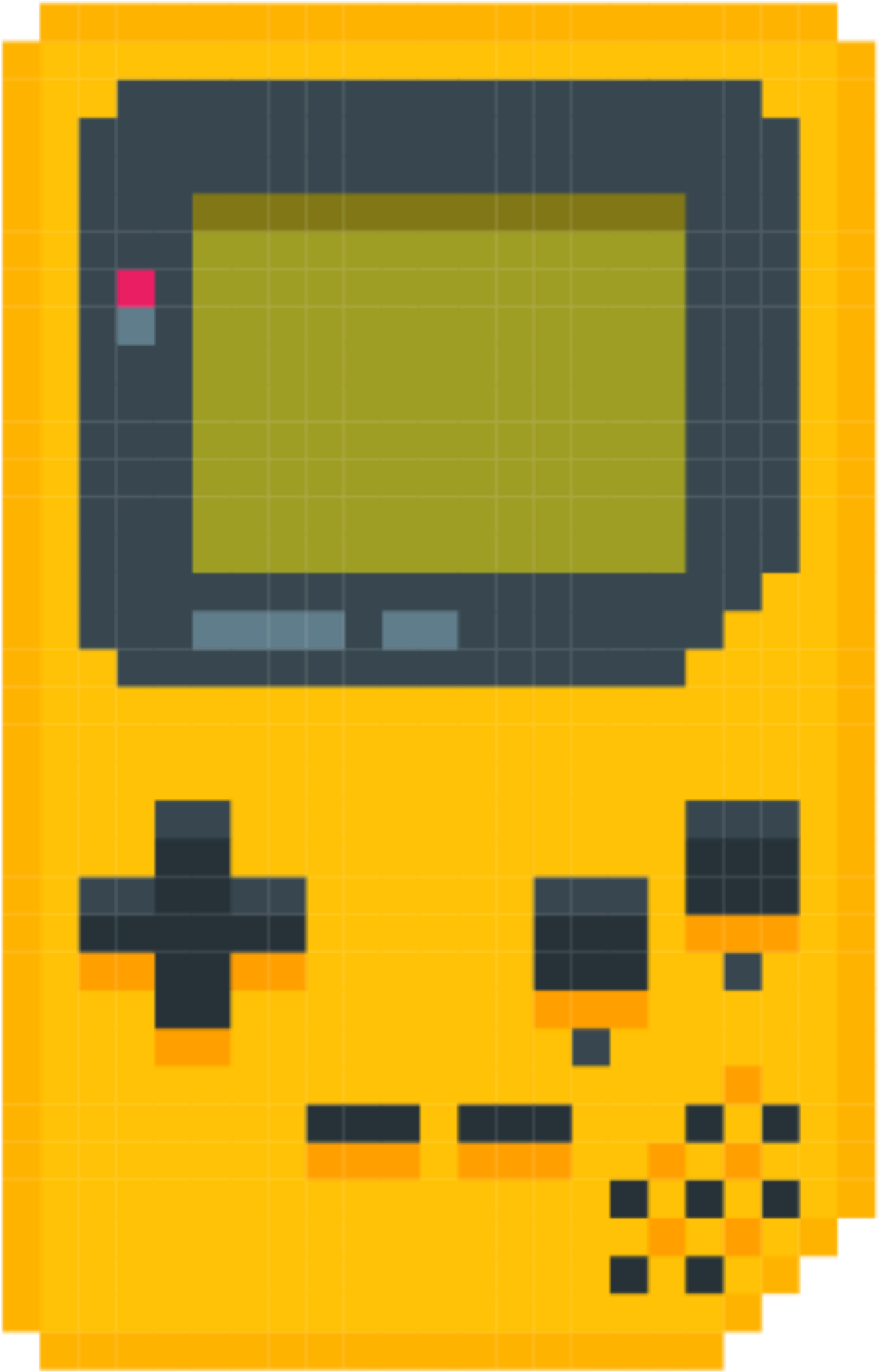 Gameboy Sticker - Pixel Art Game Boy (2896x2896)