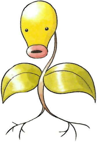 #bellsprout From The Official Artwork Set For #pokemon - Duck (335x487)