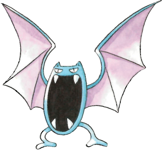 #golbat From The Official Artwork Set For #pokemon - Golbat Ken Sugimori (578x534)