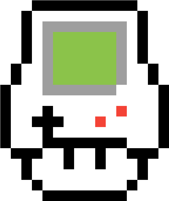 Gameboy - Champignon Mario Pixel Art (1184x1184)