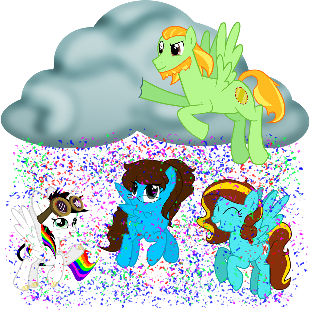 Confetti Storm By Lister Of Smeg - Cartoon (1024x1024)