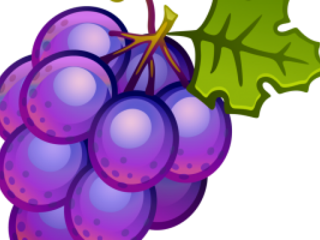 Grape Clipart Three - Cartoon Grapes (640x480)