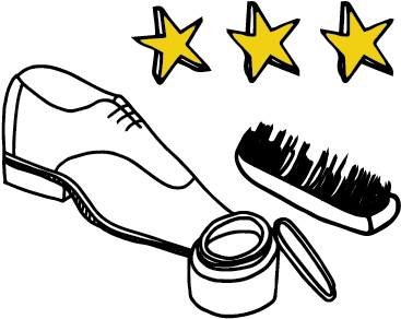 Shoe Shine Clip Art - Shoe Polish Clipart (400x401)