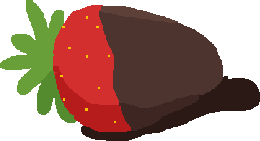 Chocolate Dipped Strawberry - Illustration (1000x1000)