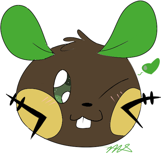 Chocolate Covered Strawberry Dedenne [commission] By - Cartoon (640x640)