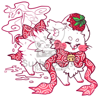 O 0395 White Chocolate Dipped Strawberry By Sooshdatabase - Illustration (400x400)