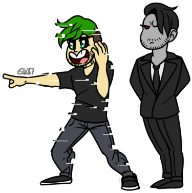 I Don't Always Draw Chibi, But When I Do, It's Weird - Chibi Darkiplier Drawing (400x400)