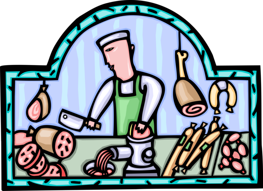 Metzgerei Clipart Butcher Clip Art - Açougue Desenho Png (900x653)