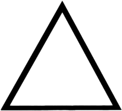 Triangle - Triangle Image Black And White (428x600)