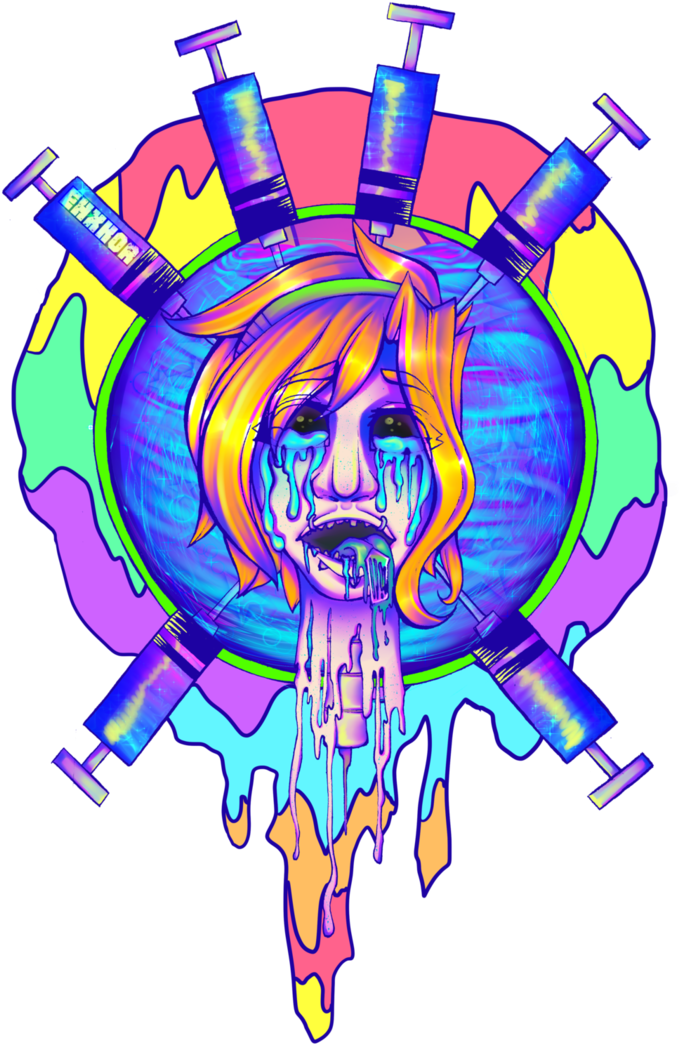 Clip Art Transparent Stock Acid Drawing Psychedelic - Aesthetic Trippy Drug Art (719x1112)