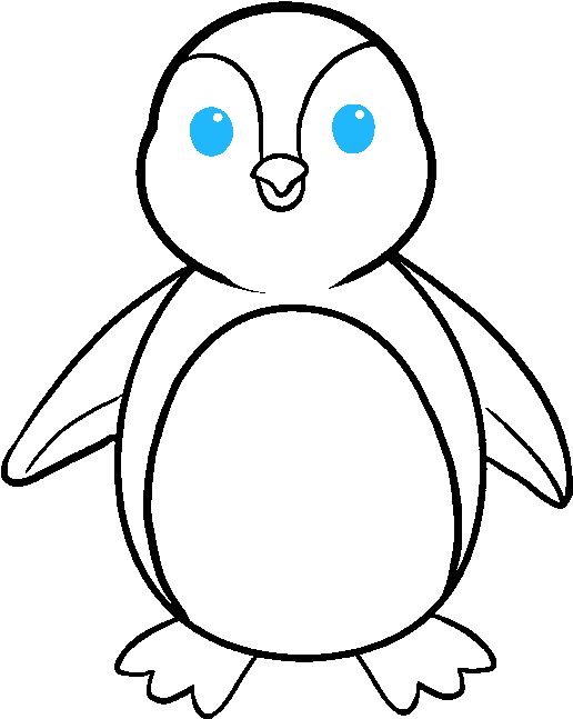 680 X 678 9 - Draw A Penguin (680x678)