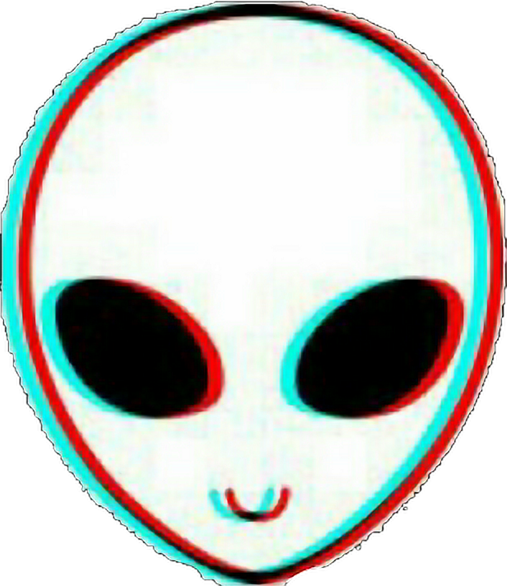 #alien #trippy #psychedelic #space - Trippy Alien Logo (1024x1184)