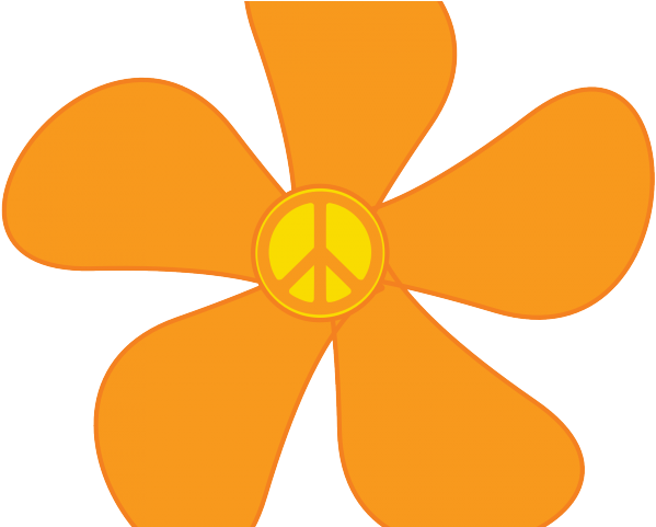 Peace Sign Clipart Psychedelic Flower - 60's Flower Png (640x480)