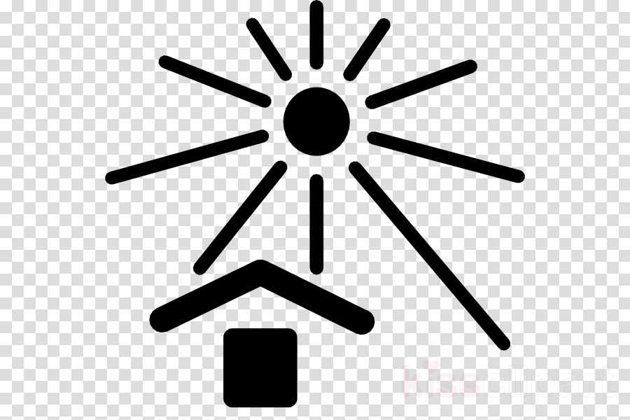 Keep Out Of Sunlight Symbol Clipart Symbol Clip Art - Plant Top View Png (900x600)