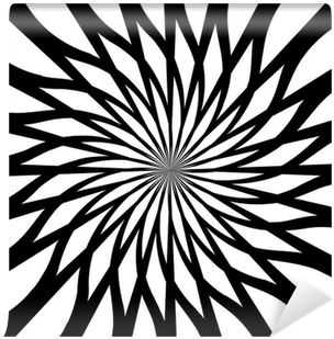Black And White Abstract Psychedelic Art Background - Psychedelic Art Black & White (400x400)