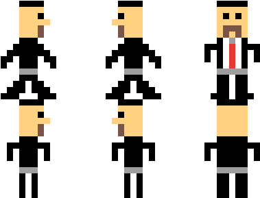 Fbi Pixel Man - Cartoon (1125x900)