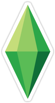 Pixels & Plumbobs - Sims 4 Plumbob Transparent (375x360)