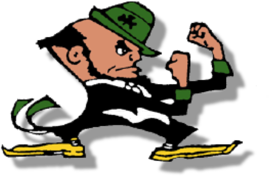 Ireland - Stereotype - Notre Dame Fighting Irish Football (553x363)