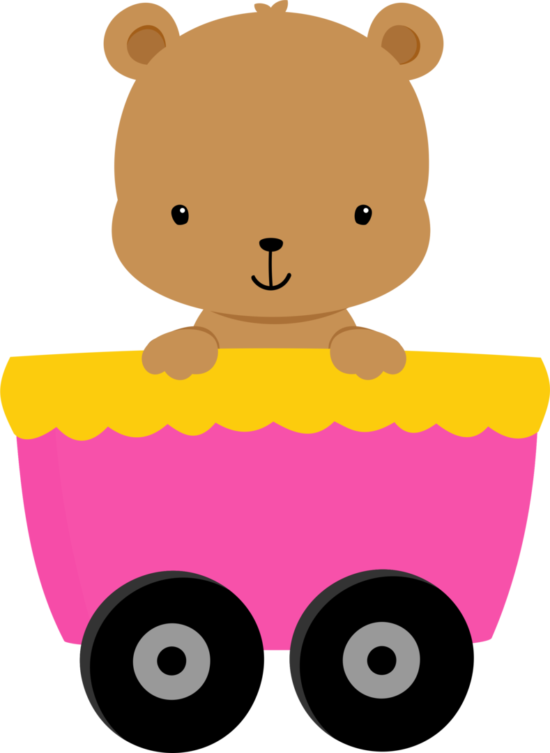 Bear, Train, Beautiful, Clip Art, Trains, Bears, Illustrations - Teddy Bear (789x1080)