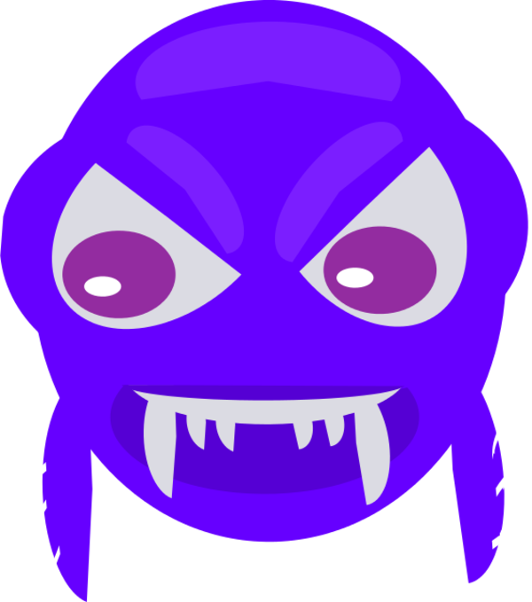 Larger Clipart Angry Fish - Clip Art (600x679)