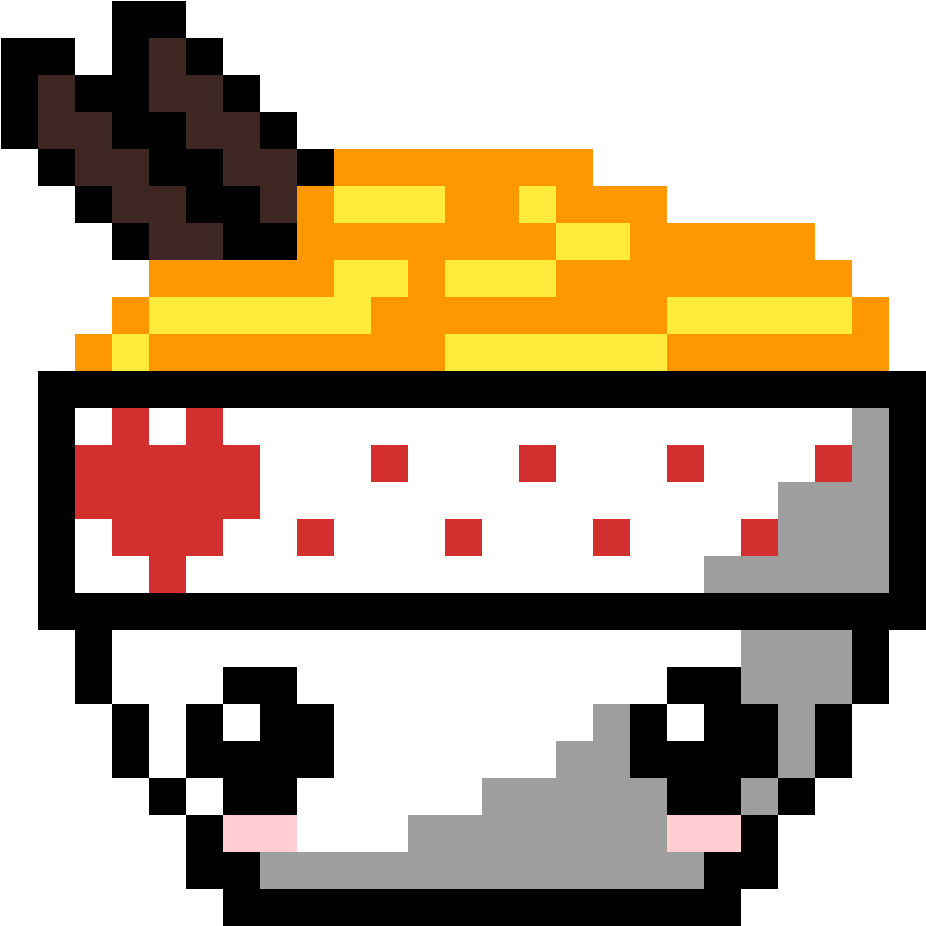 Noodle Bowl - Kawaii Pixel Art (1184x1184)