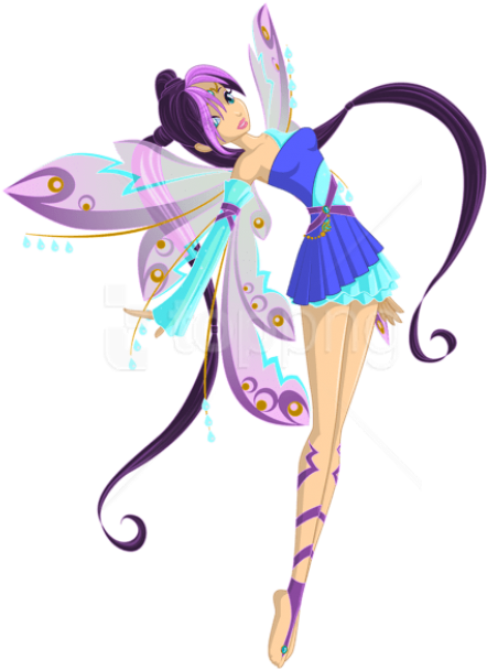 Download Purple Fairy Png Clip-art Clipart Png Photo - Hada Png (481x623)