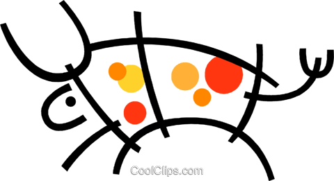 Running Bull Royalty Free Vector Clip Art Illustration - Running Bull Royalty Free Vector Clip Art Illustration (480x261)